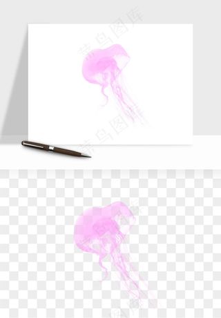 水母章鱼海底生物png免抠图