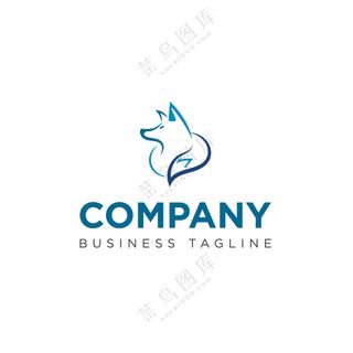 矢量蓝色logo设计