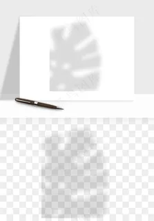 阴影植物窗户投影免抠元素