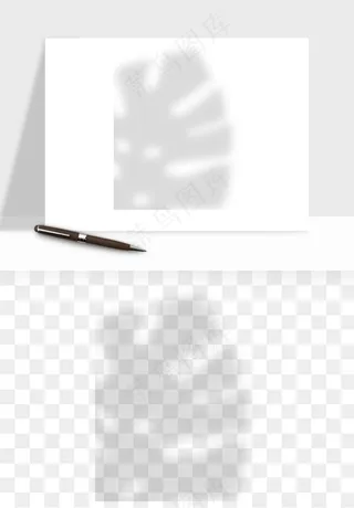 阴影植物窗户投影免抠元素