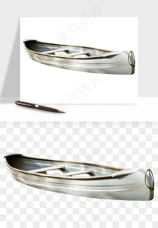手绘木船小船png免抠
