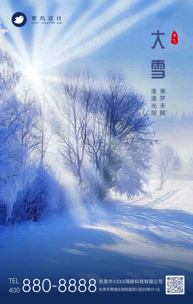 大雪手机海报