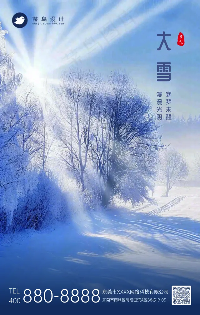 大雪手机海报
