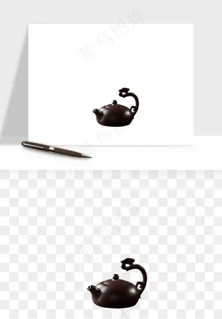 中国风茶壶茶几png免抠图