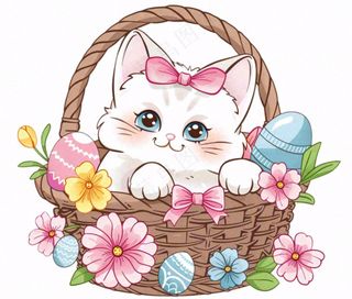 小猫猫咪宠物动物卡通插画免抠