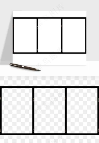 电影黑胶胶片元素png免抠