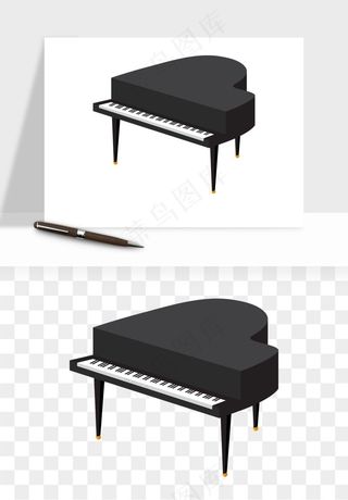 钢琴乐器琴键png免抠