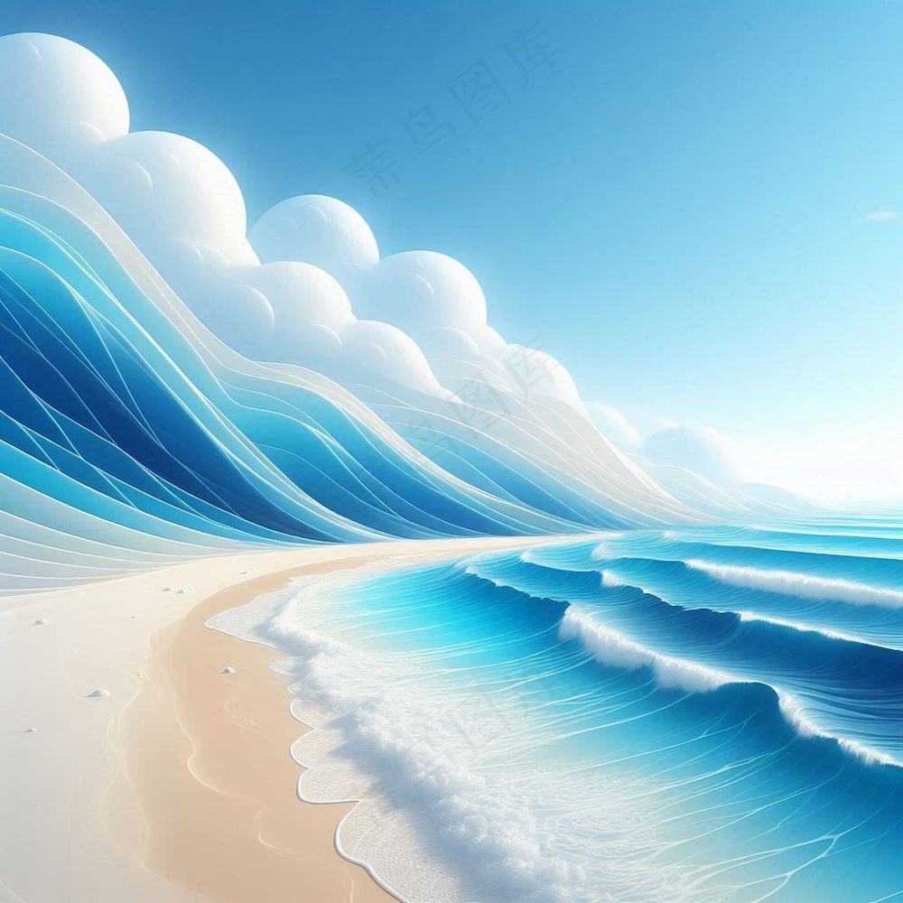 海岸线高清背景