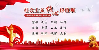 *核心24核心价值观海报