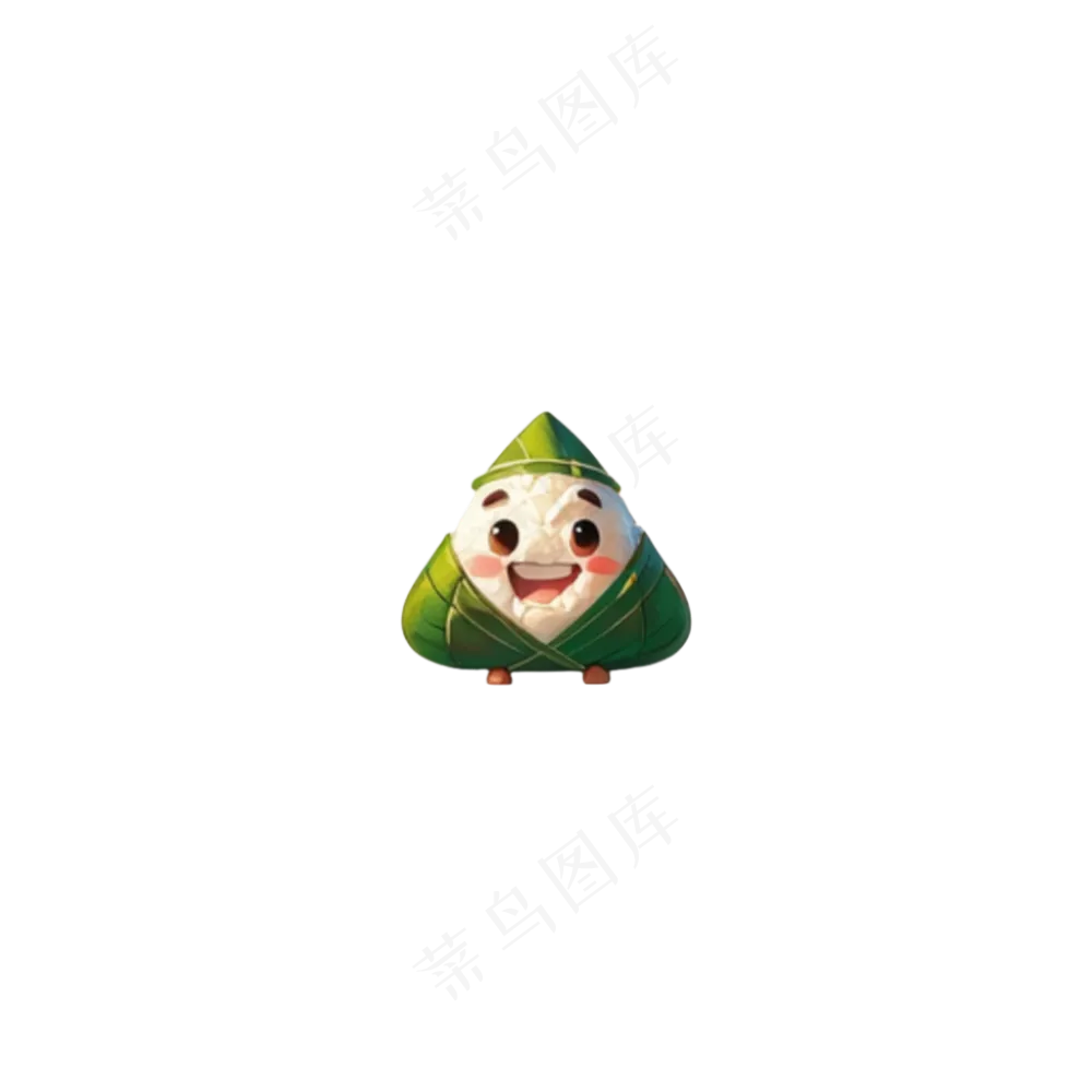 免抠图 卡通粽子 端午节