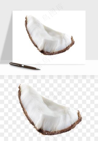椰子椰果水果png免抠