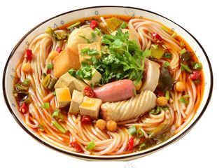 东北麻辣烫，高清，自己火锅包装上用了