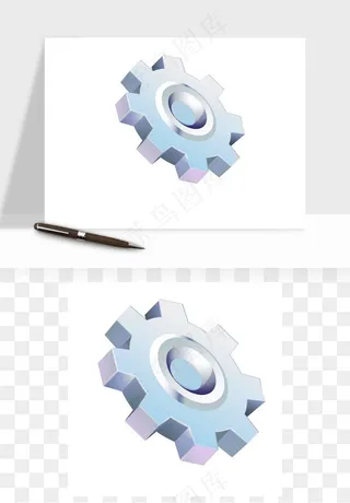 商务科技齿轮组矢量png免抠