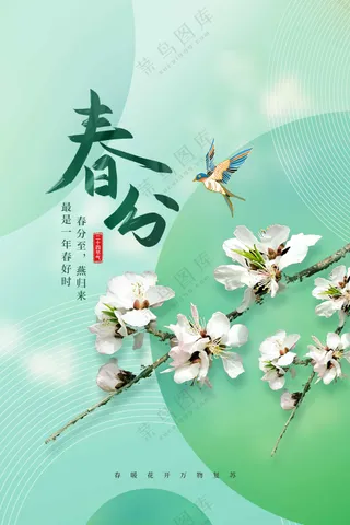 春分节气传统活动海报