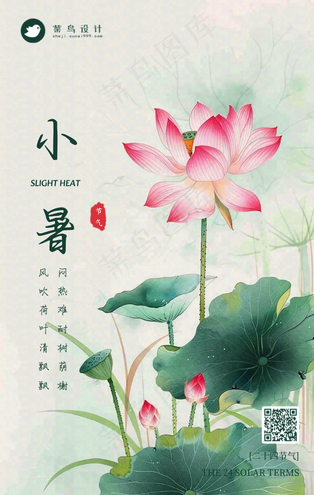 小暑手机海报