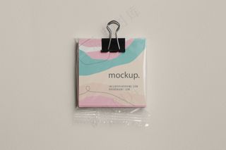 方形便签贴纸便利贴样机-02