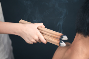 艾灸熏疗图片