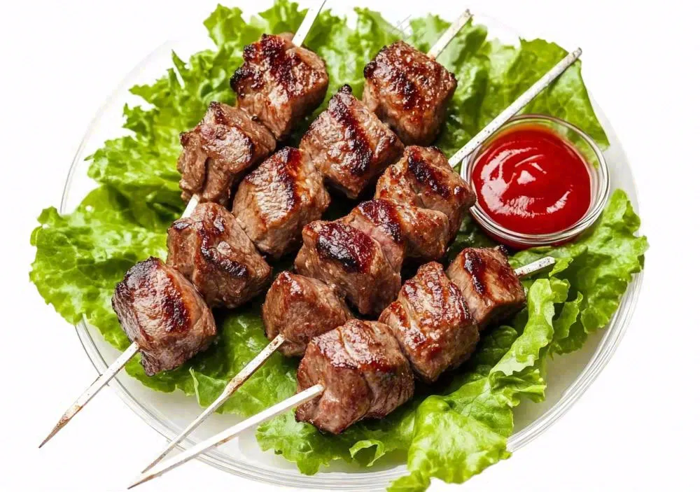 烤肉烤串青菜美食免抠