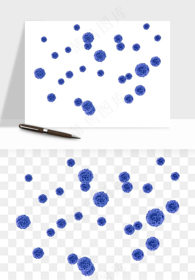 病毒细菌癌细胞png免抠