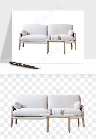 现代沙发家具png免抠