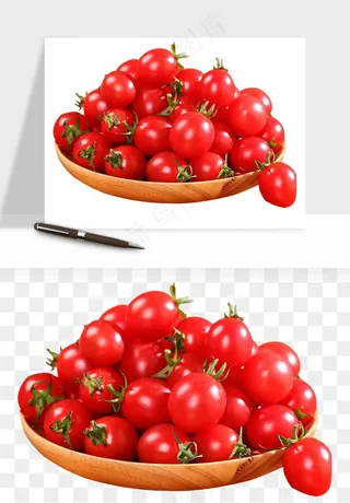 西红柿番茄圣女果png免抠