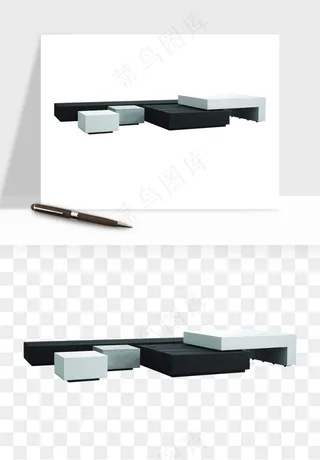 现代沙发家具png免抠