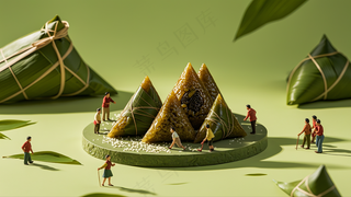 端午节，微观摄影 ，粽子