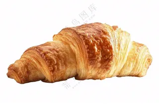 牛角包面包摄影图免抠