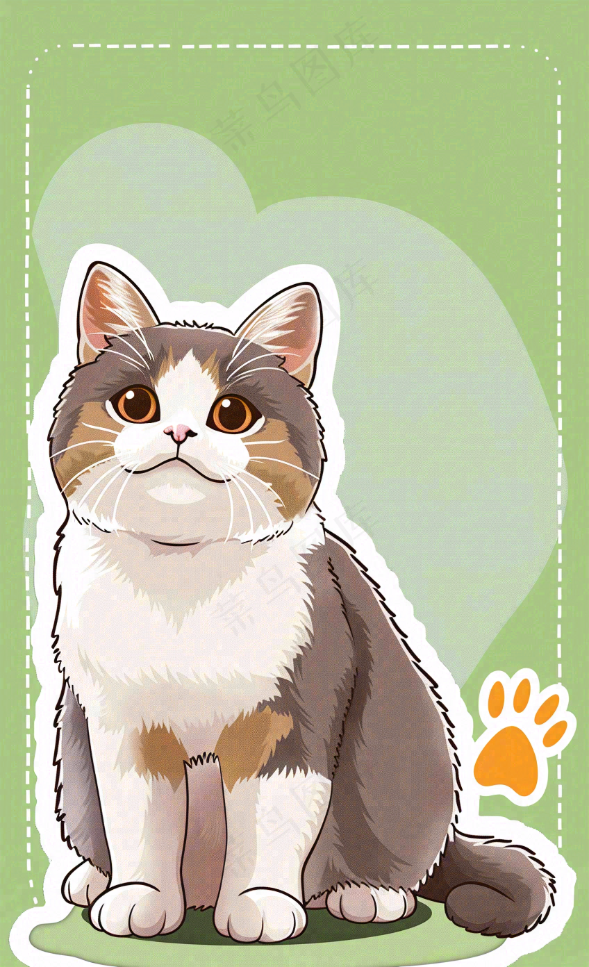 宠物生活馆猫狗卡通插画背景