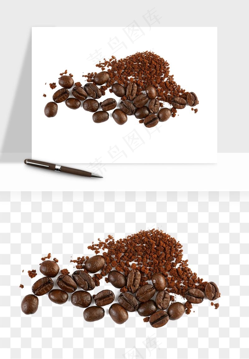 咖啡豆png免抠
