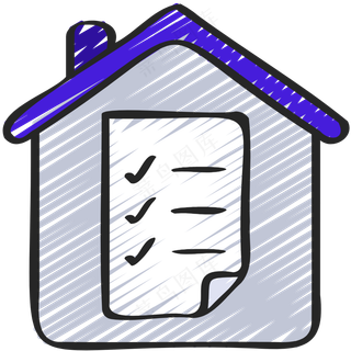 家庭作业 清单 铅笔手绘图标icon