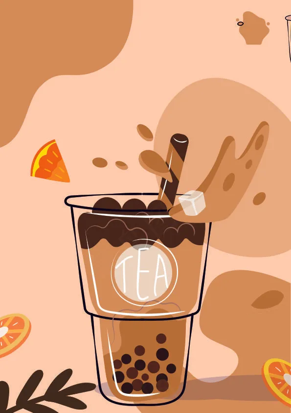 珍珠奶茶饮品海报