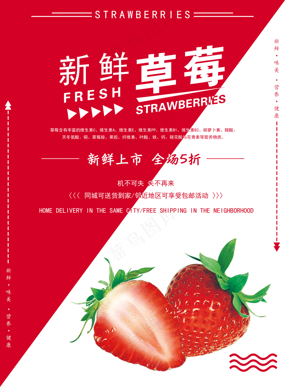 草莓海报