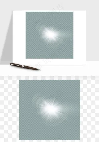 白光点光星光光效矢量png免抠