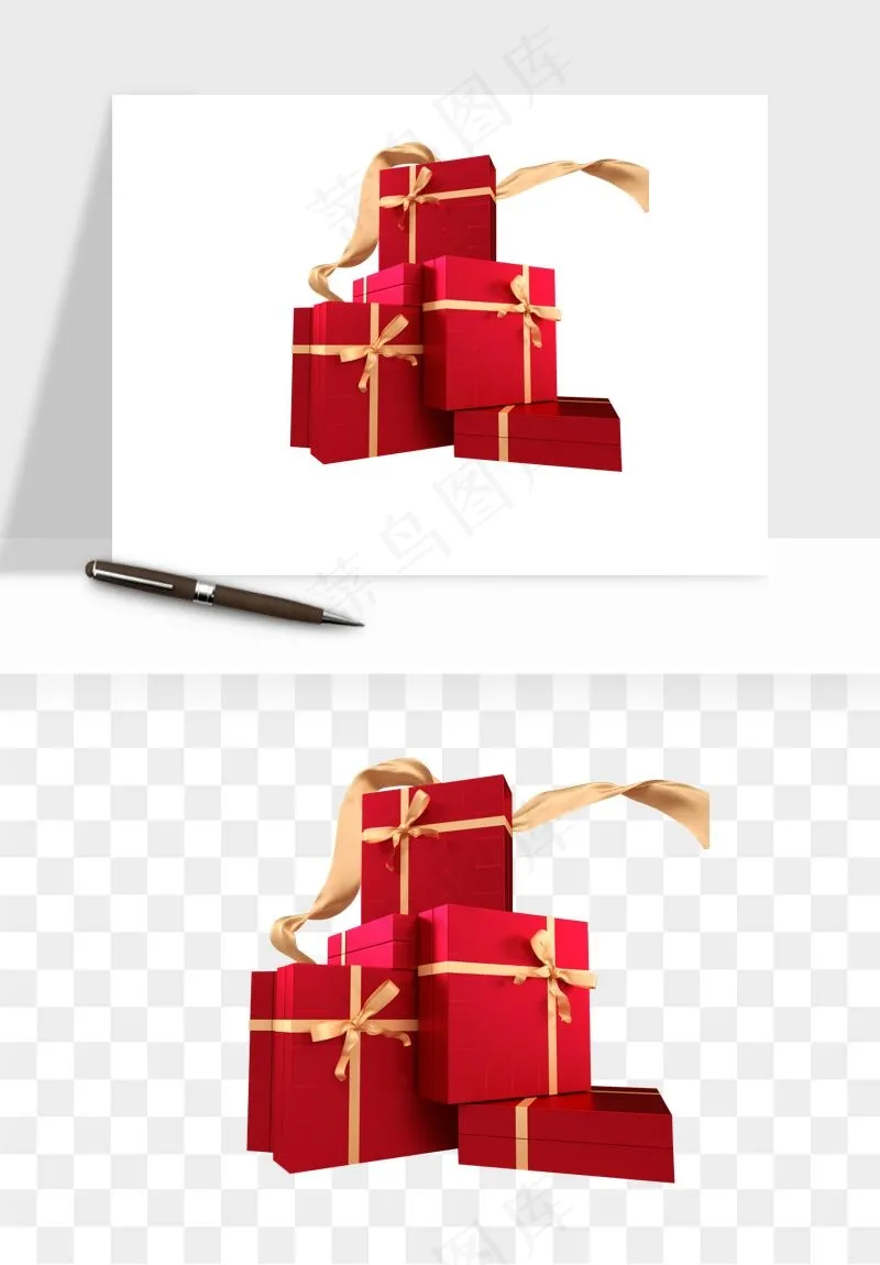 礼盒礼物png免抠