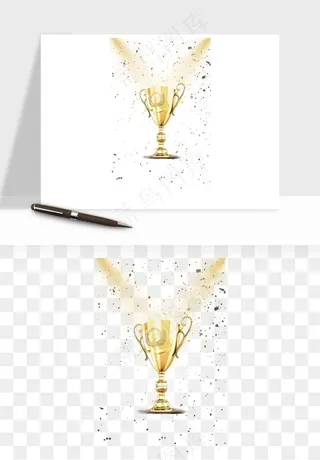 荣誉奖杯冠军金奖png免抠