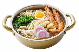 海鲜乌冬面食物免抠