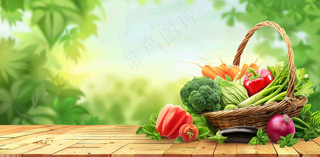 农林蔬果生鲜店水果店蔬菜店背景