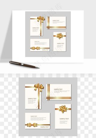 蝴蝶结丝带彩带矢量png免抠