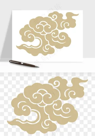 国潮祥云矢量png免抠