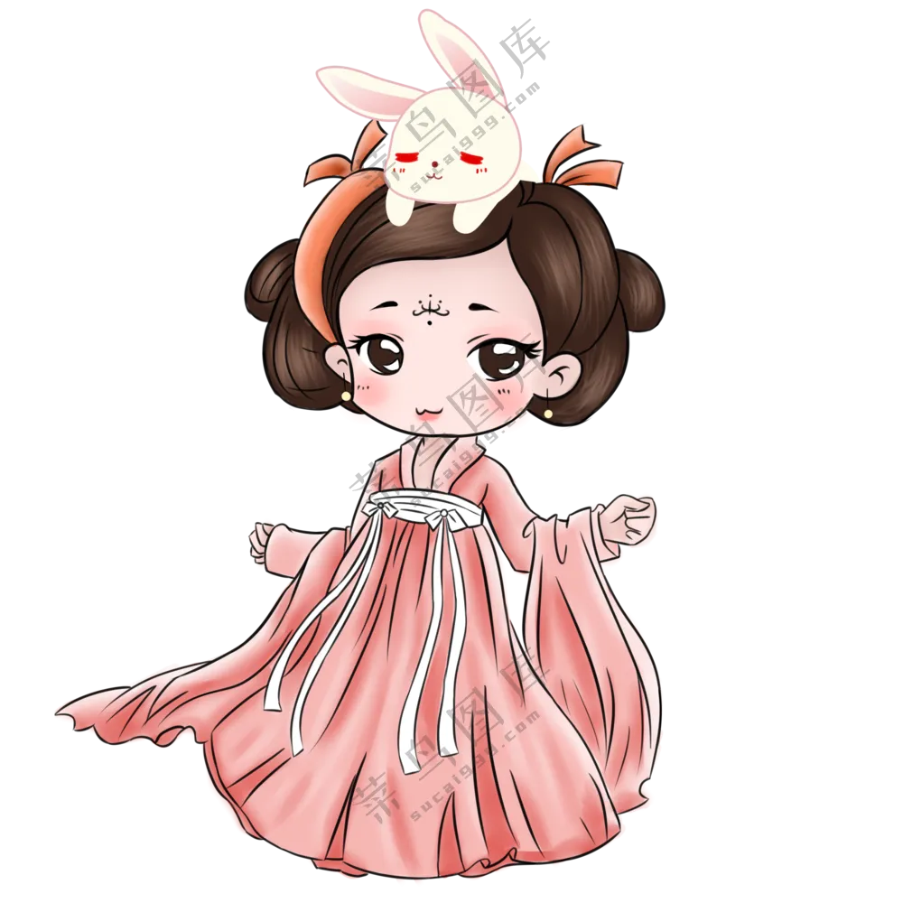 中秋嫦娥透明素材