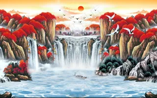 鸿运当头喷绘原图