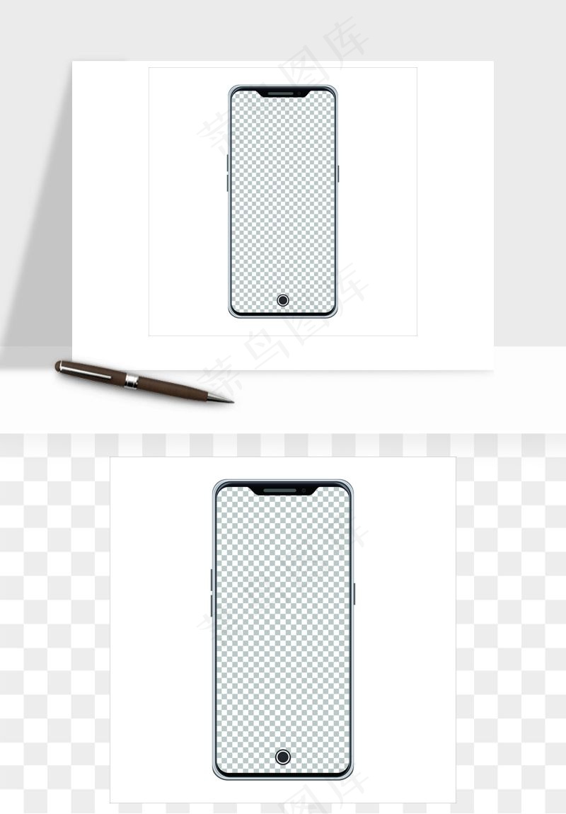 手机边框模型矢量png免抠