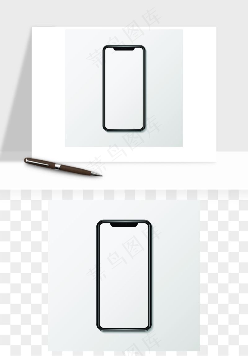手机边框模型矢量png免抠