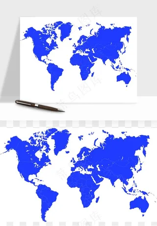 世界地图矢量png免抠