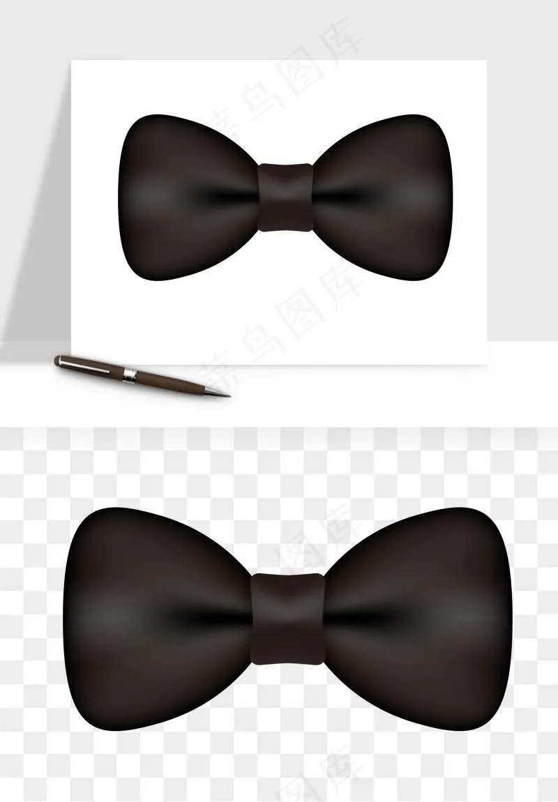 蝴蝶结西装领结png免抠