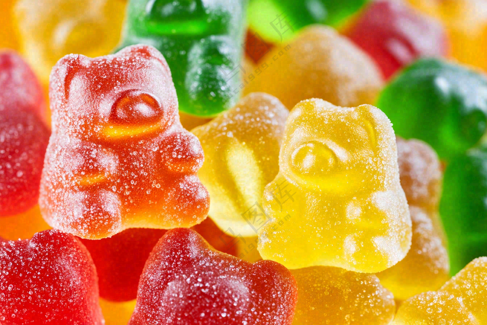 软糖糖果甜蜜美食摄影图