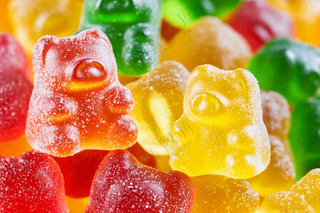 软糖糖果甜蜜美食摄影图