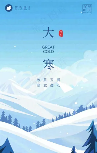 大寒手机海报