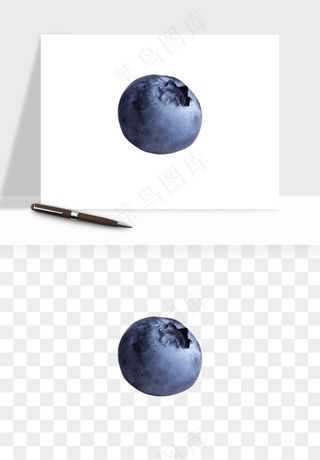 蓝莓水果png免抠